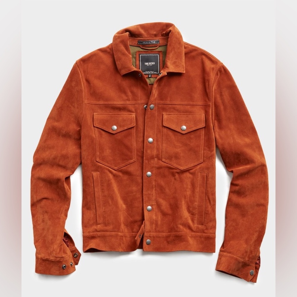 Todd Snyder Rust Suede Jacket